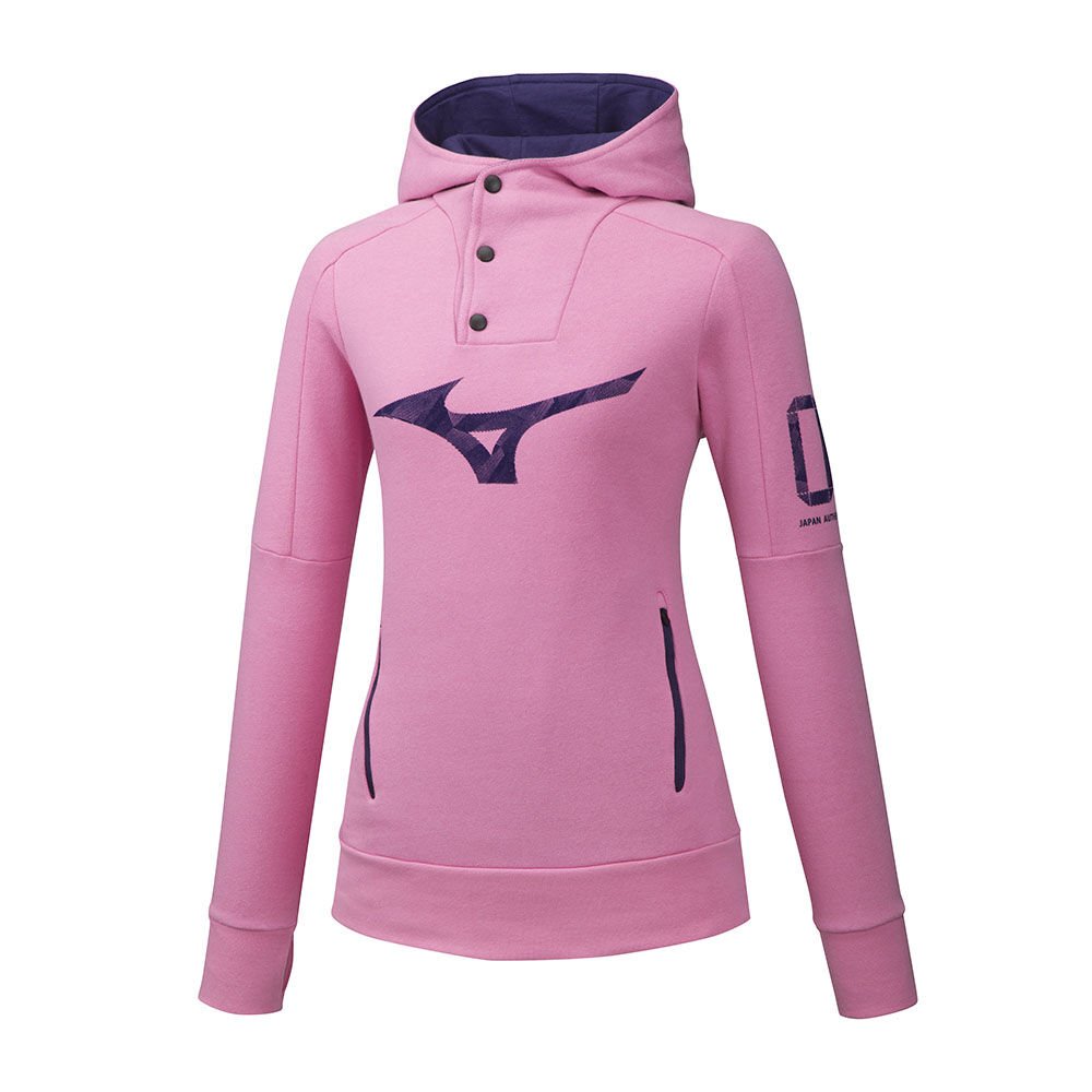 Mizuno Heritage - Bayan Kapşonlu - Pembe Türkiye (OVAZHU-273)